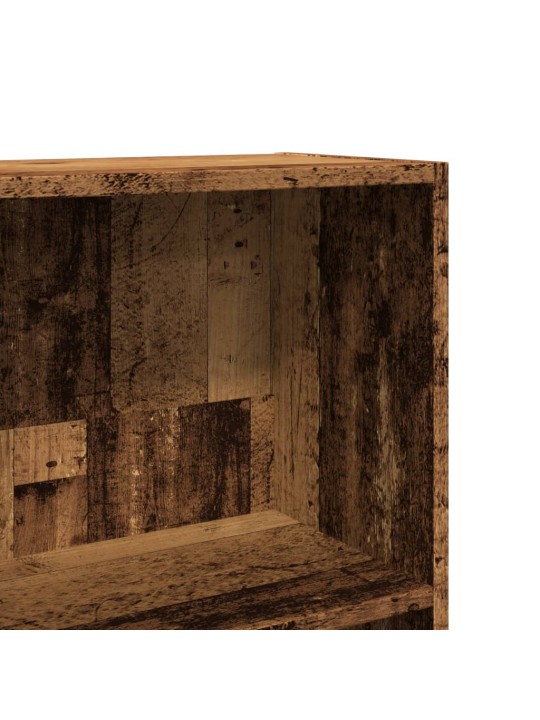 Knihovna old wood 60 x 24 x 176 cm kompozitní dřevo