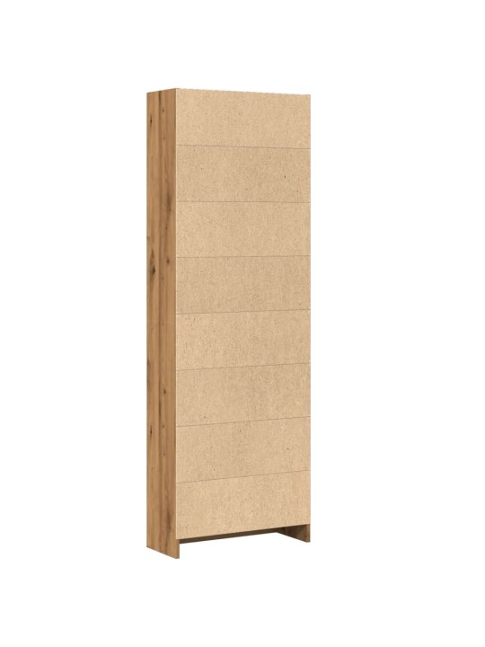Knihovna dub artisan 60 x 24 x 176 cm kompozitní dřevo