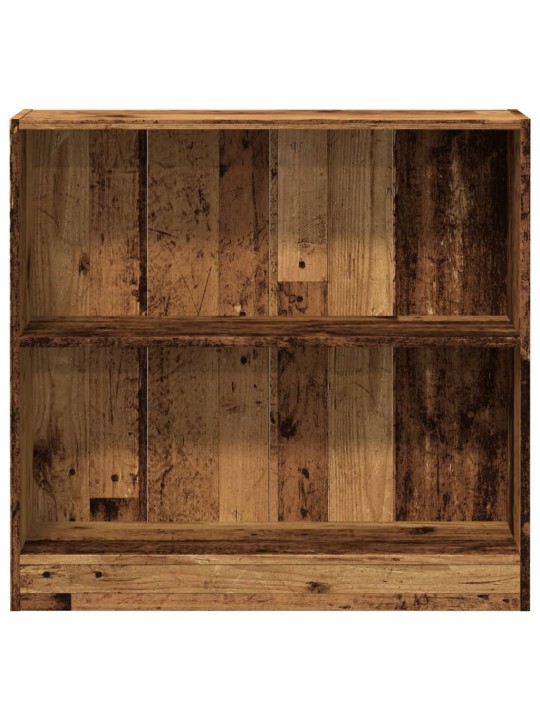 Knihovna old wood 80 x 24 x 76 cm kompozitní dřevo