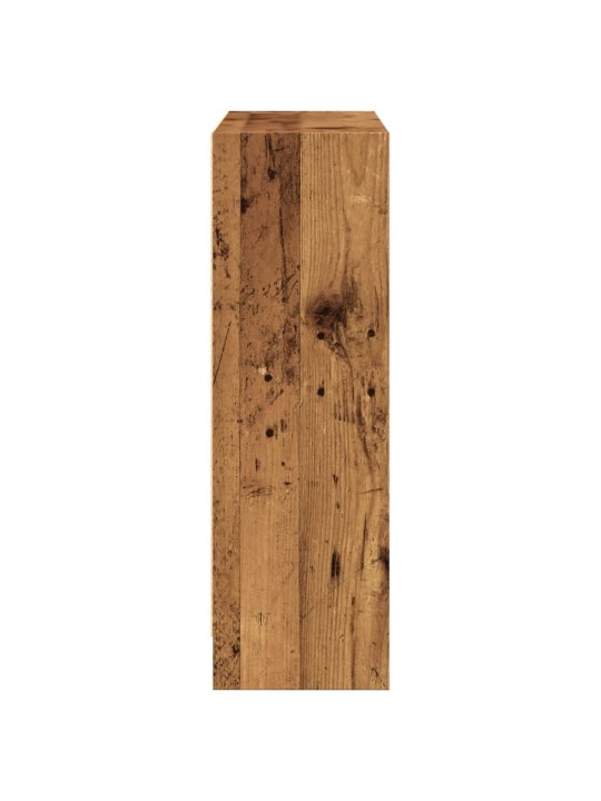 Knihovna old wood 80 x 24 x 76 cm kompozitní dřevo