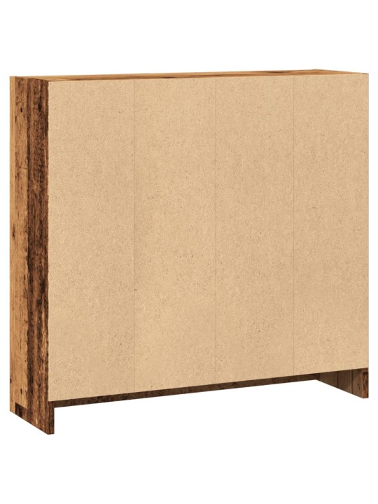 Knihovna old wood 80 x 24 x 76 cm kompozitní dřevo