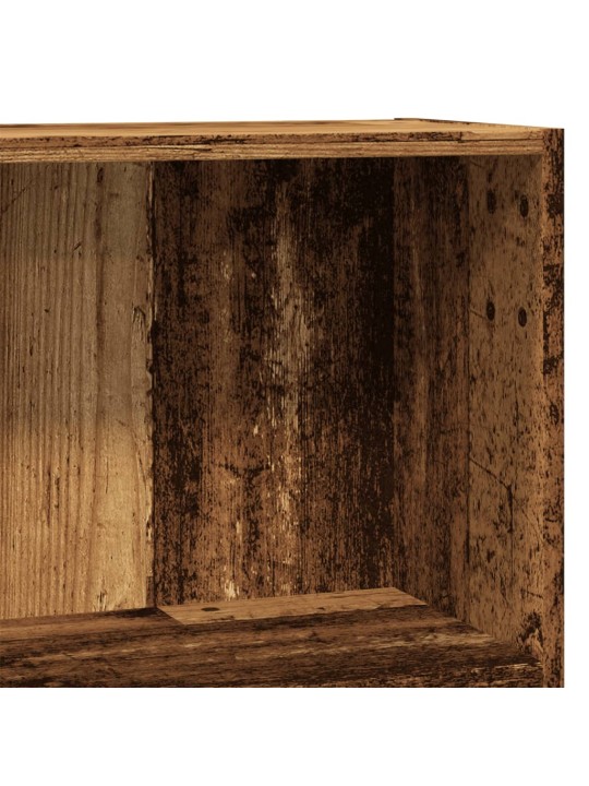 Knihovna old wood 80 x 24 x 76 cm kompozitní dřevo