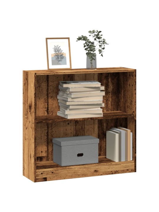 Knihovna old wood 80 x 24 x 76 cm kompozitní dřevo