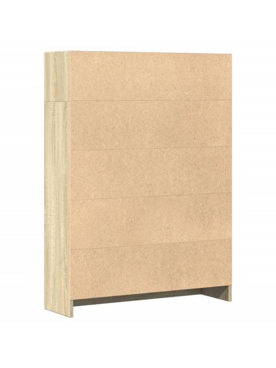 Knihovna dub sonoma 80 x 24 x 109 cm kompozitní dřevo