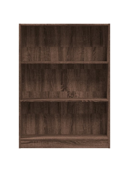 Knihovna hnědý dub 80 x 24 x 109 cm kompozitní dřevo