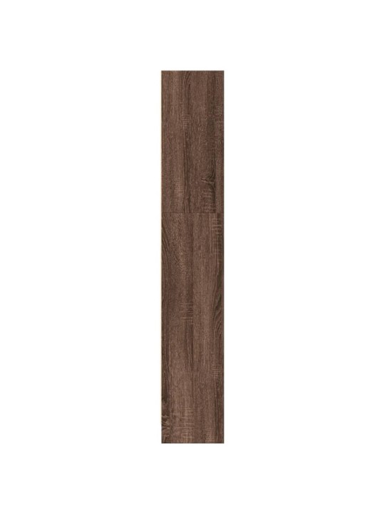 Knihovna hnědý dub 80x24x143 cm kompozitní dřevo