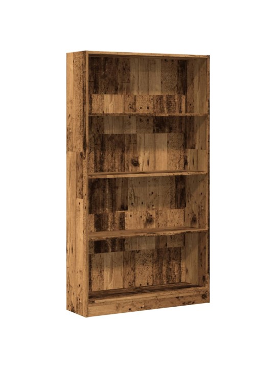 Knihovna old wood 80x24x143 cm kompozitní dřevo