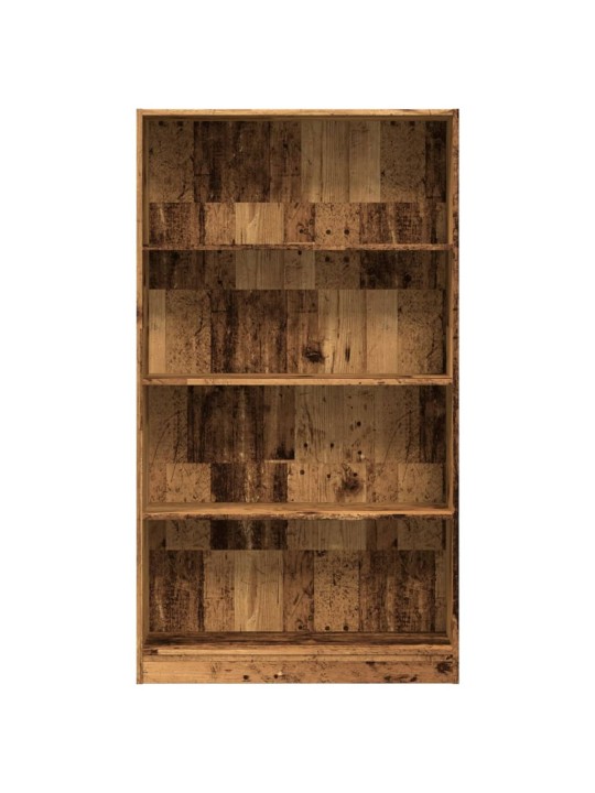 Knihovna old wood 80x24x143 cm kompozitní dřevo