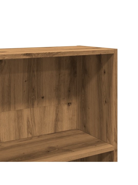 Knihovna dub artisan 80x24x143 cm kompozitní dřevo