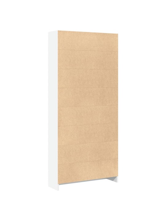 Knihovna bílá 80x24x176 cm kompozitní dřevo