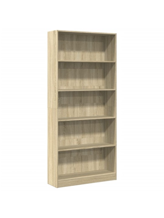 Knihovna dub sonoma 80x24x176 cm kompozitní dřevo