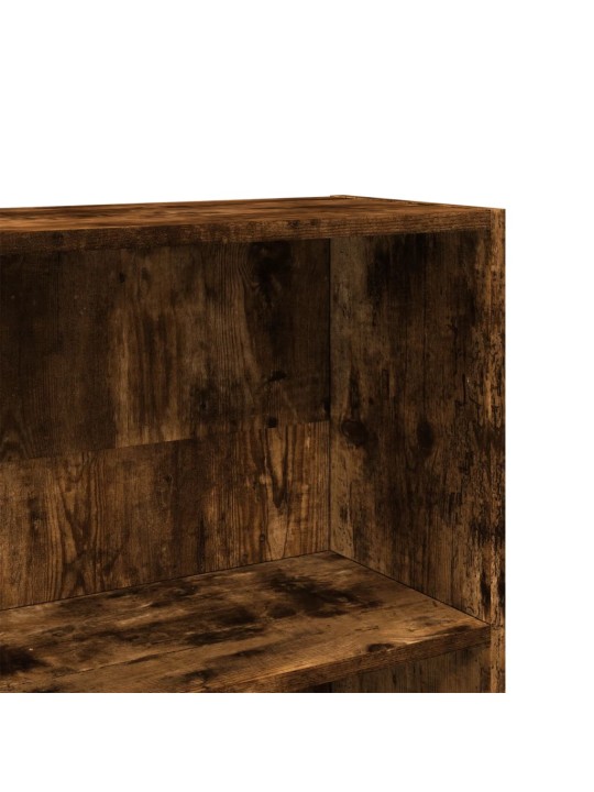 Knihovna kouřový dub 80x24x176 cm kompozitní dřevo