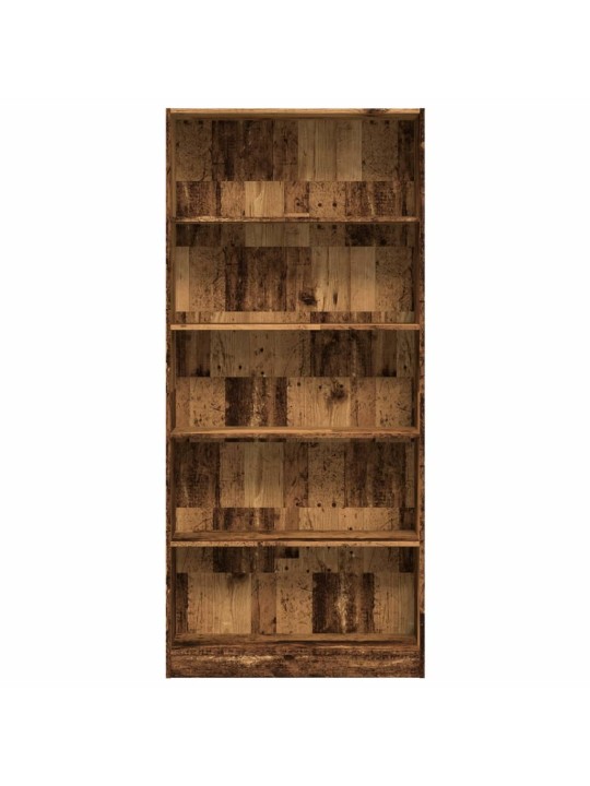 Knihovna old wood 80x24x176 cm kompozitní dřevo
