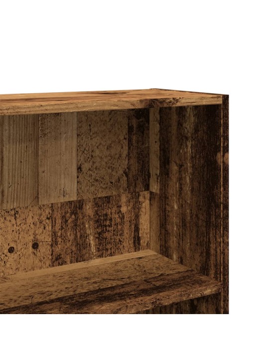 Knihovna old wood 80x24x176 cm kompozitní dřevo