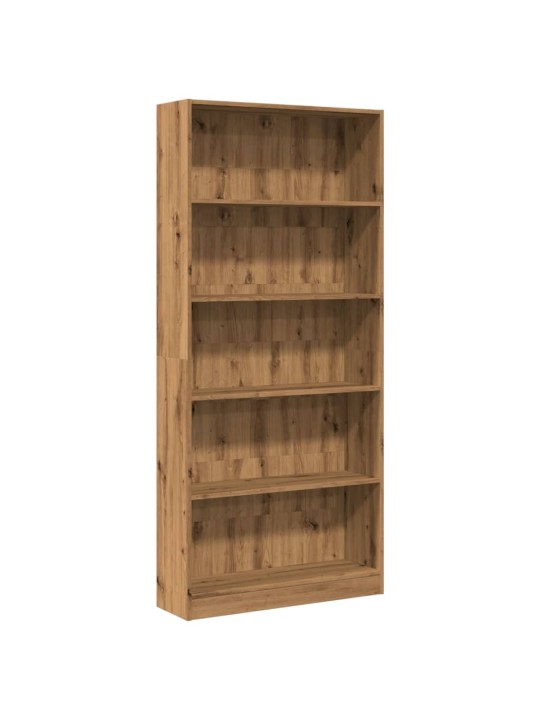 Knihovna dub artisan 80x24x176 cm kompozitní dřevo