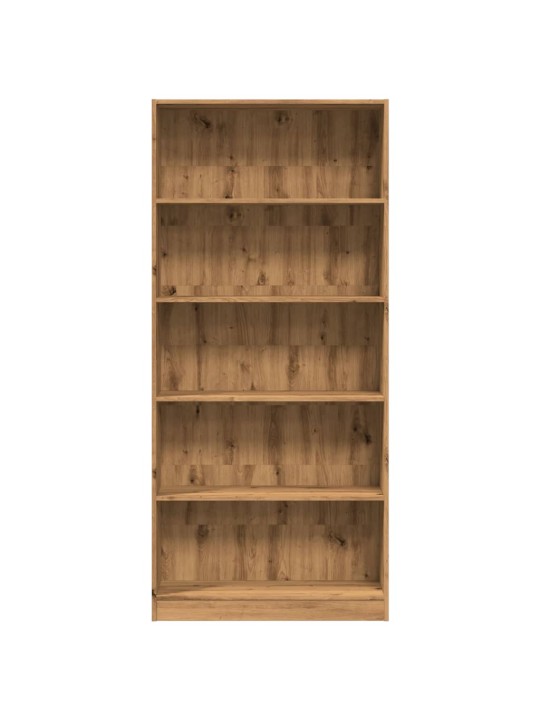 Knihovna dub artisan 80x24x176 cm kompozitní dřevo