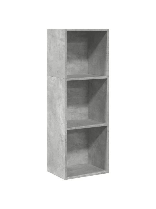 Knihovna betonově šedá 40 x 30 x 114 cm kompozitní dřevo