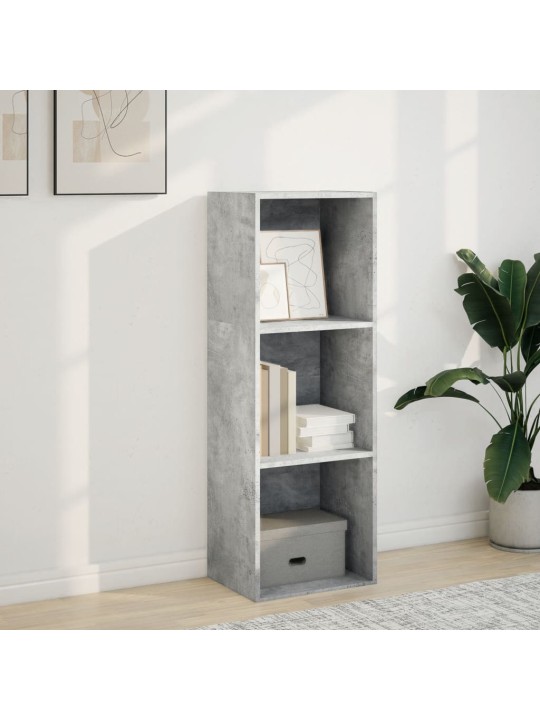 Knihovna betonově šedá 40 x 30 x 114 cm kompozitní dřevo
