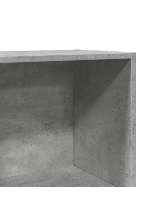 Knihovna betonově šedá 40 x 30 x 114 cm kompozitní dřevo