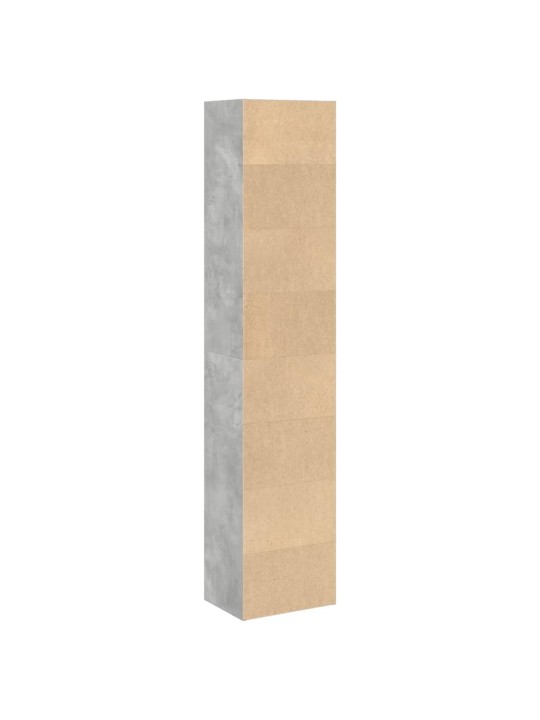 Knihovna betonově šedá 40 x 30 x 189 cm kompozitní dřevo