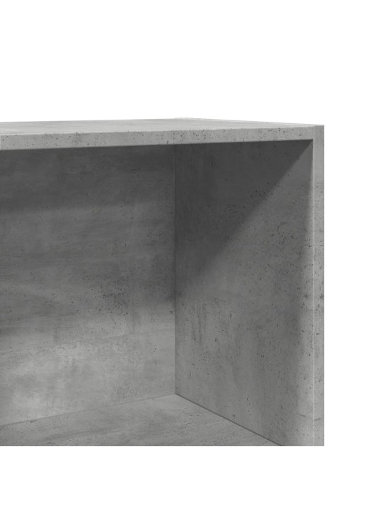 Knihovna betonově šedá 40 x 30 x 189 cm kompozitní dřevo