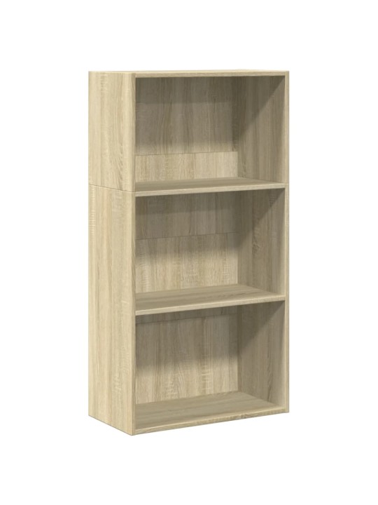 Knihovna dub sonoma 60 x 30 x 114 cm kompozitní dřevo