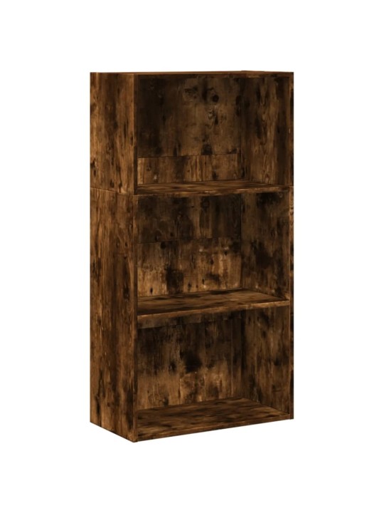 Knihovna kouřový dub 60 x 30 x 114 cm kompozitní dřevo