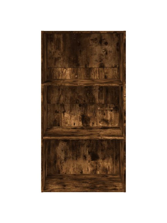 Knihovna kouřový dub 60 x 30 x 114 cm kompozitní dřevo