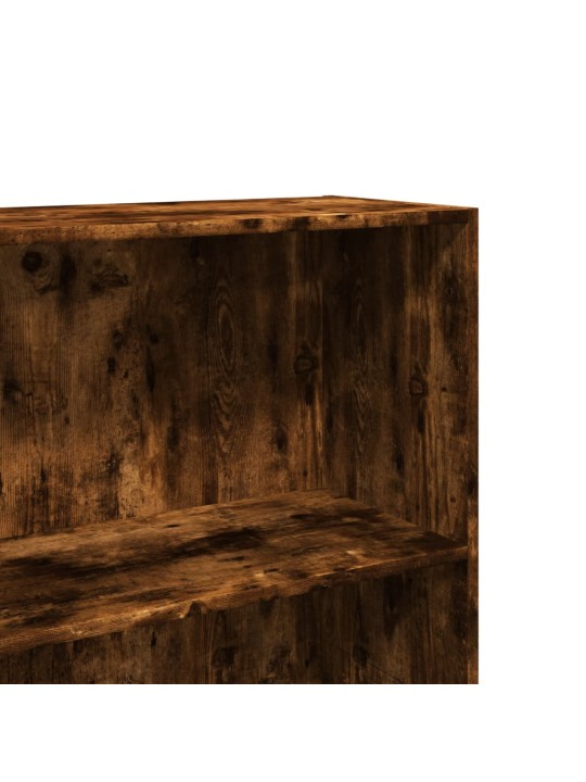 Knihovna kouřový dub 60 x 30 x 189 cm kompozitní dřevo