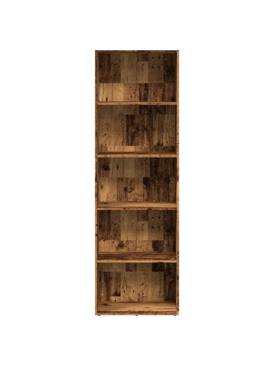 Knihovna old wood 60 x 30 x 189 cm kompozitní dřevo