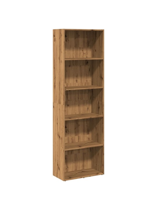 Knihovna dub artisan 60 x 30 x 189 cm kompozitní dřevo