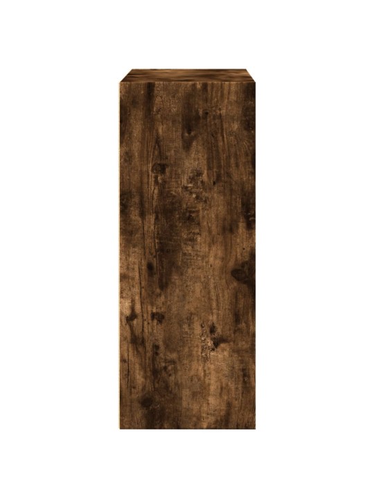 Knihovna kouřový dub 80 x 30 x 77 cm kompozitní dřevo