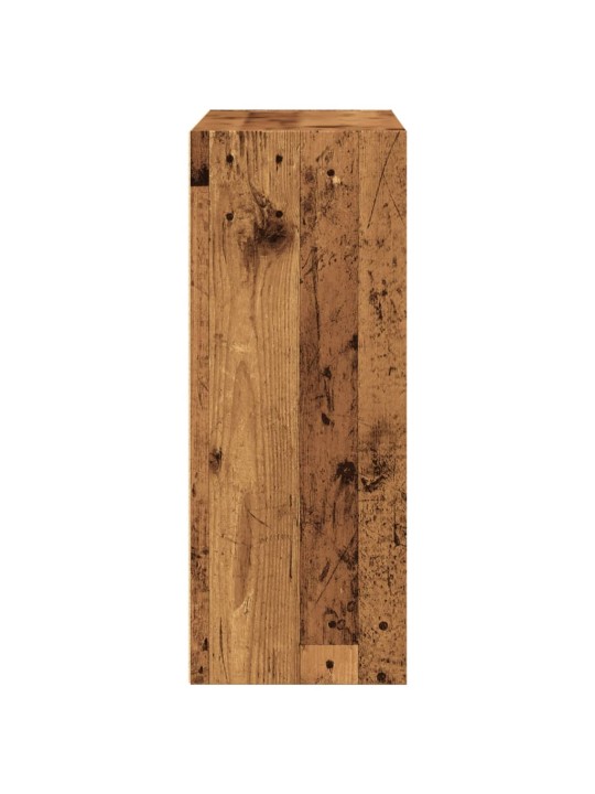 Knihovna old wood 80 x 30 x 77 cm kompozitní dřevo