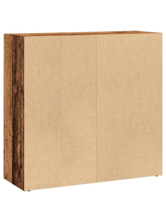 Knihovna old wood 80 x 30 x 77 cm kompozitní dřevo