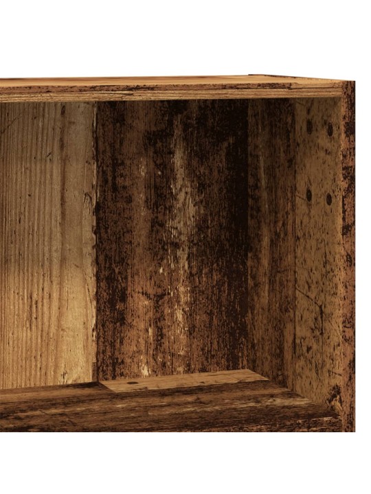 Knihovna old wood 80 x 30 x 77 cm kompozitní dřevo