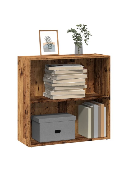 Knihovna old wood 80 x 30 x 77 cm kompozitní dřevo