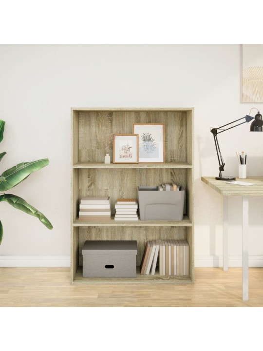 Knihovna dub sonoma 80 x 30 x 114 cm kompozitní dřevo