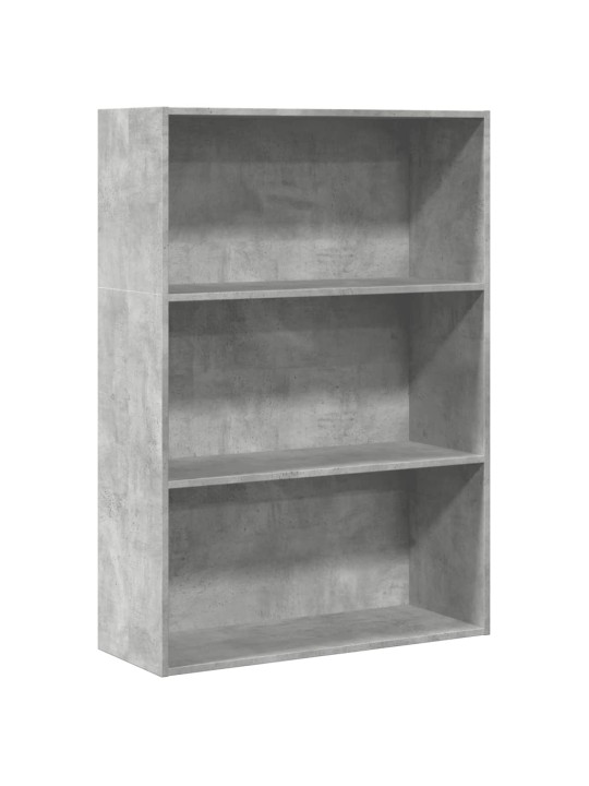 Knihovna betonově šedá 80 x 30 x 114 cm kompozitní dřevo