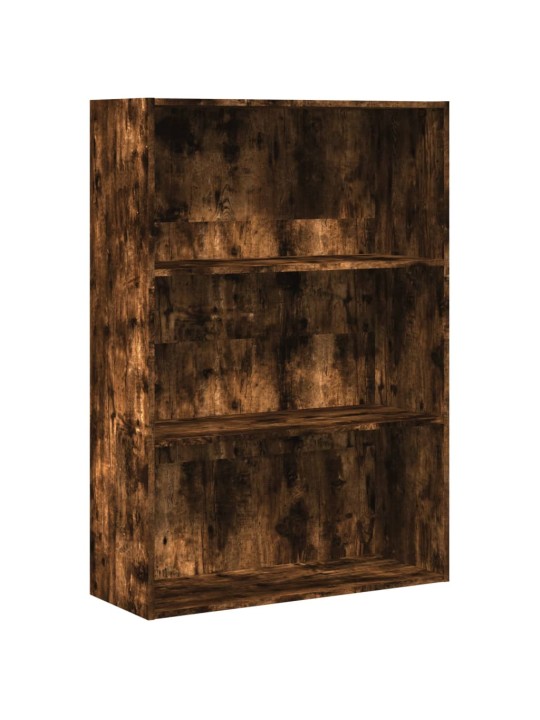Knihovna kouřový dub 80 x 30 x 114 cm kompozitní dřevo