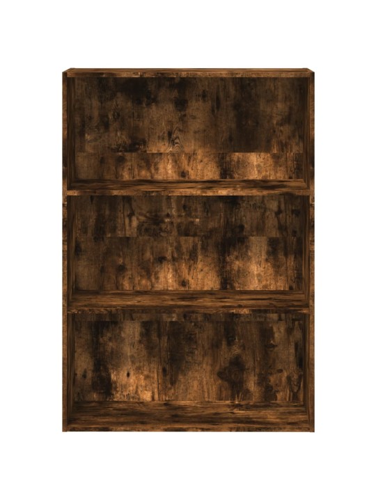 Knihovna kouřový dub 80 x 30 x 114 cm kompozitní dřevo