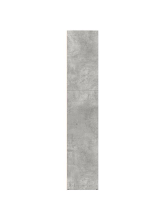 Knihovna betonově šedá 80 x 30 x 152 cm kompozitní dřevo