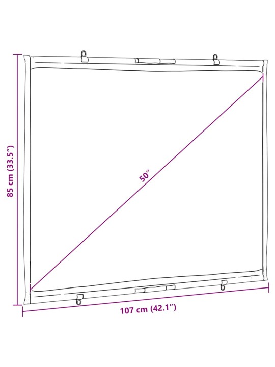 Projekční plátno na zeď 50" 4 : 3
