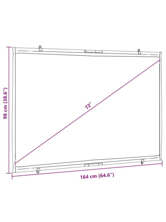 Projekční plátno na zeď 72" 16:9