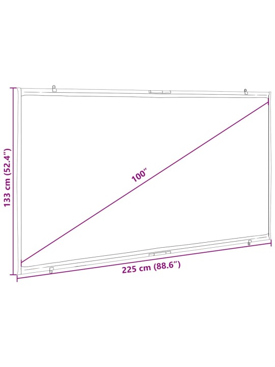 Projekční plátno na zeď 100" 16:9