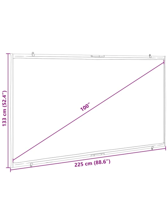 Projekční plátno na zeď 100" 16:9