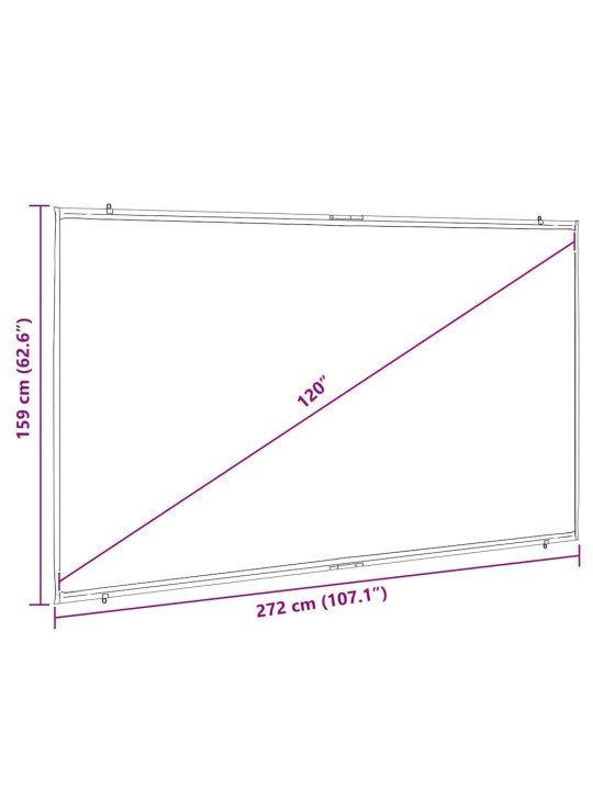 Projekční plátno na zeď 120" 16:9