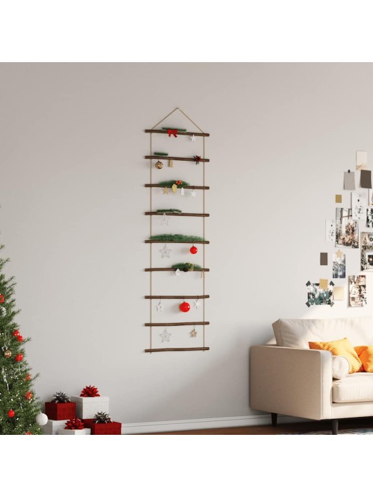 Nástěnná dekorace ve tvaru žebříku 50x150 cm přírodní větev