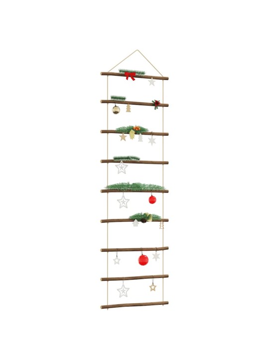 Nástěnná dekorace ve tvaru žebříku 50x150 cm přírodní větev