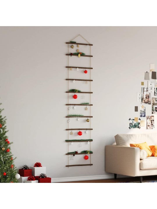 Nástěnná dekorace ve tvaru žebříku 50x200 cm přírodní větev