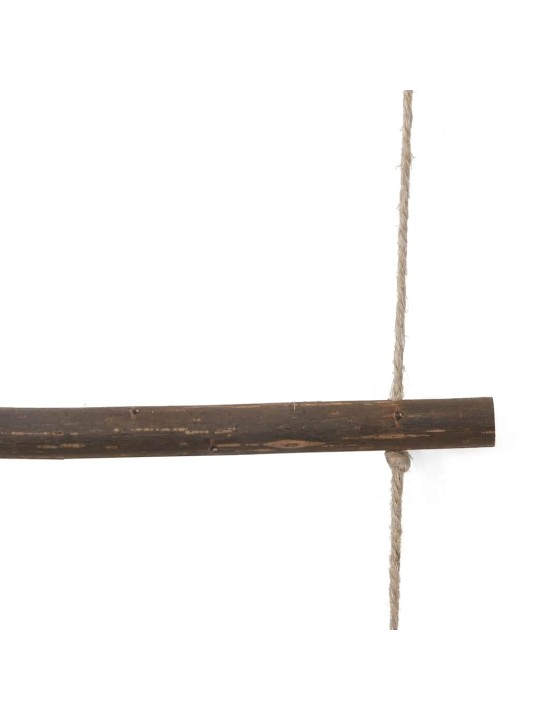 Nástěnná dekorace ve tvaru žebříku 50x200 cm přírodní větev